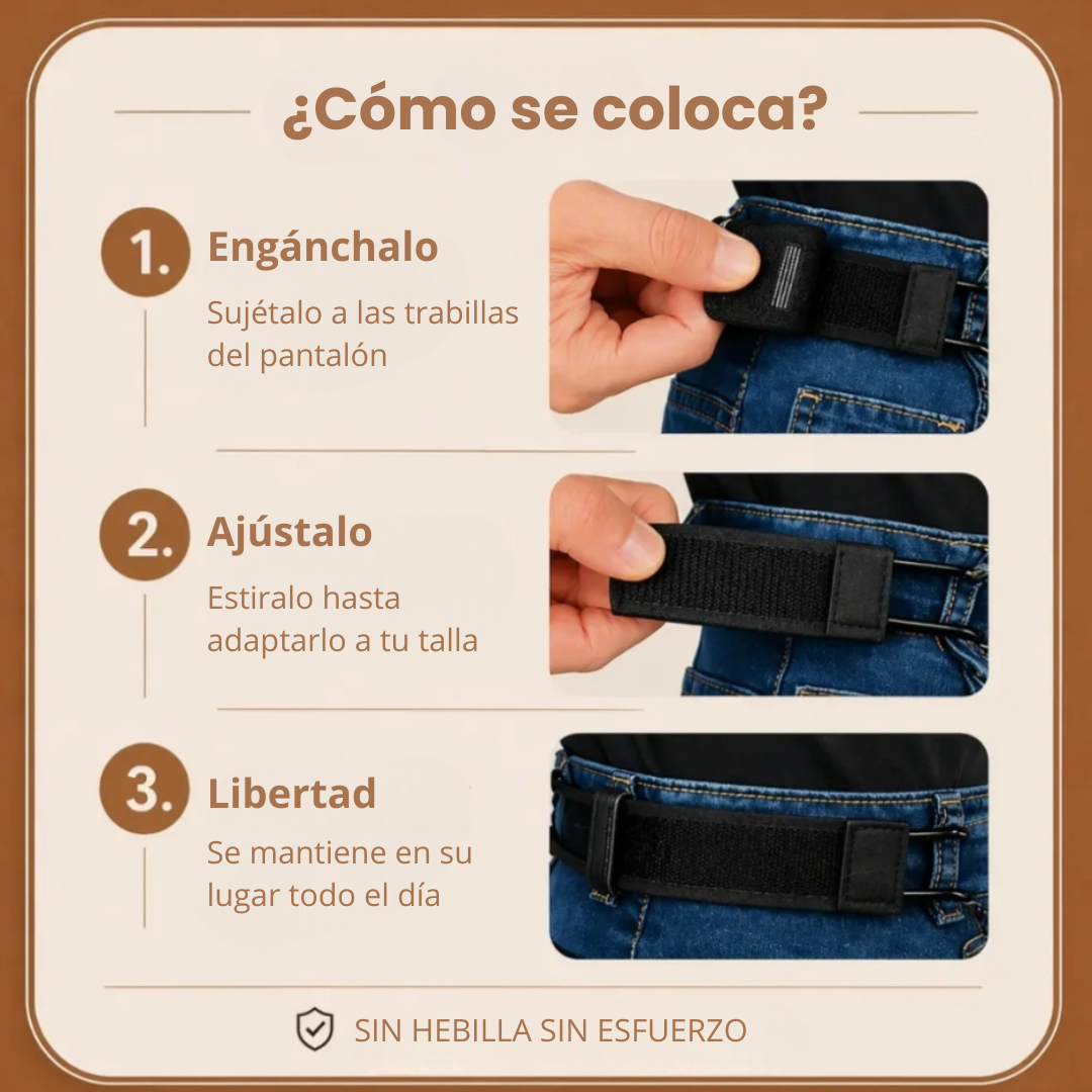 Cinturón sin hebilla